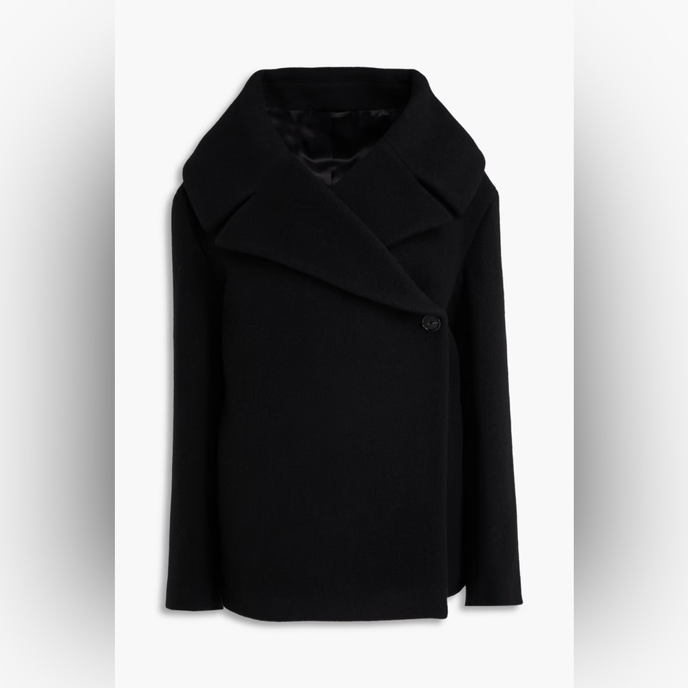 Toteme Asymmetrical wool wrap jacket